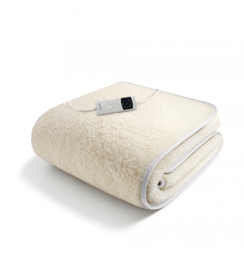 Imetec Adapto Plus Lana-Merino Sing Calentador de cama eléctrico 150 W Natural Lana, Poliéster