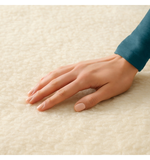 Imetec Adapto Plus Lana-Merino Sing Chauffe-lit électrique 150 W Naturel Laine, Polyester