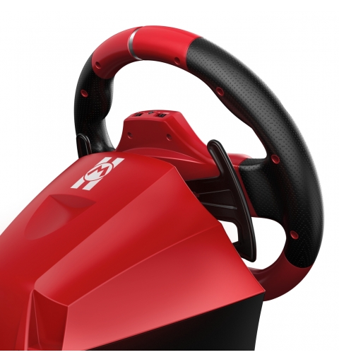 Hori NSX-123E mando y volante Negro, Rojo USB Volante + Pedales Nintendo Switch 2, Nintendo Switch OLED, Nintendo Switch