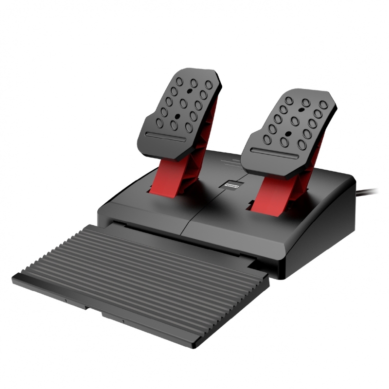 Hori NSX-123E Gaming Controller Black, Red USB Steering wheel + Pedals Nintendo Switch 2, Nintendo Switch OLED, Nintendo Switch