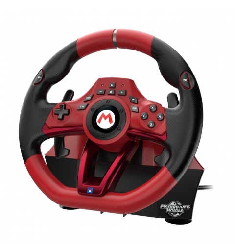 Hori NSX-123E mando y volante Negro, Rojo USB Volante + Pedales Nintendo Switch 2, Nintendo Switch OLED, Nintendo Switch