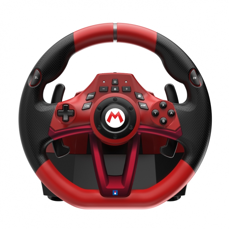 Hori NSX-123E accessoire de jeux vidéo Noir, Rouge USB Volant + pédales Nintendo Switch 2, Nintendo Switch OLED, Nintendo Switch