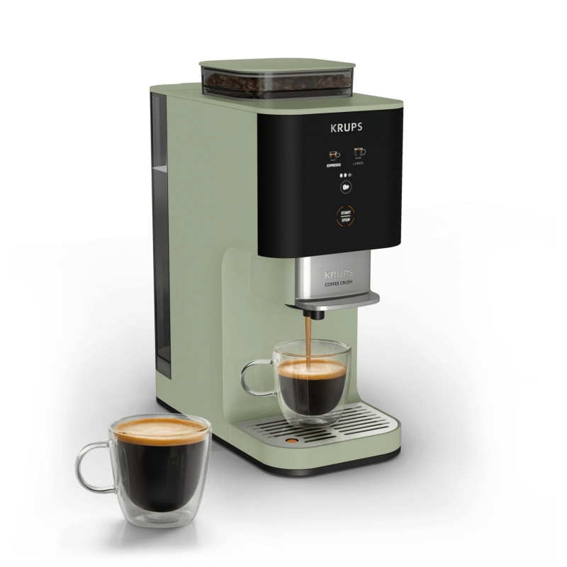 Krups Coffee Crush Edition Coffee Crush, Macchina da Caffè Automatica, Design Compatto, SA401L