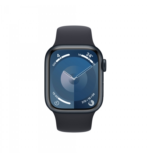 Apple Watch Series 9 GPS + Cellular Cassa 41mm in Alluminio Mezzanotte con Cinturino Sport Mezzanotte - S M