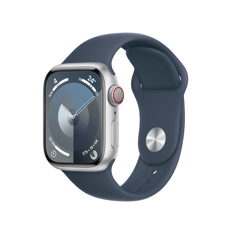 Apple Watch Series 9 41 mm Digital 352 x 430 Pixel Touchscreen 4G Silber WLAN GPS