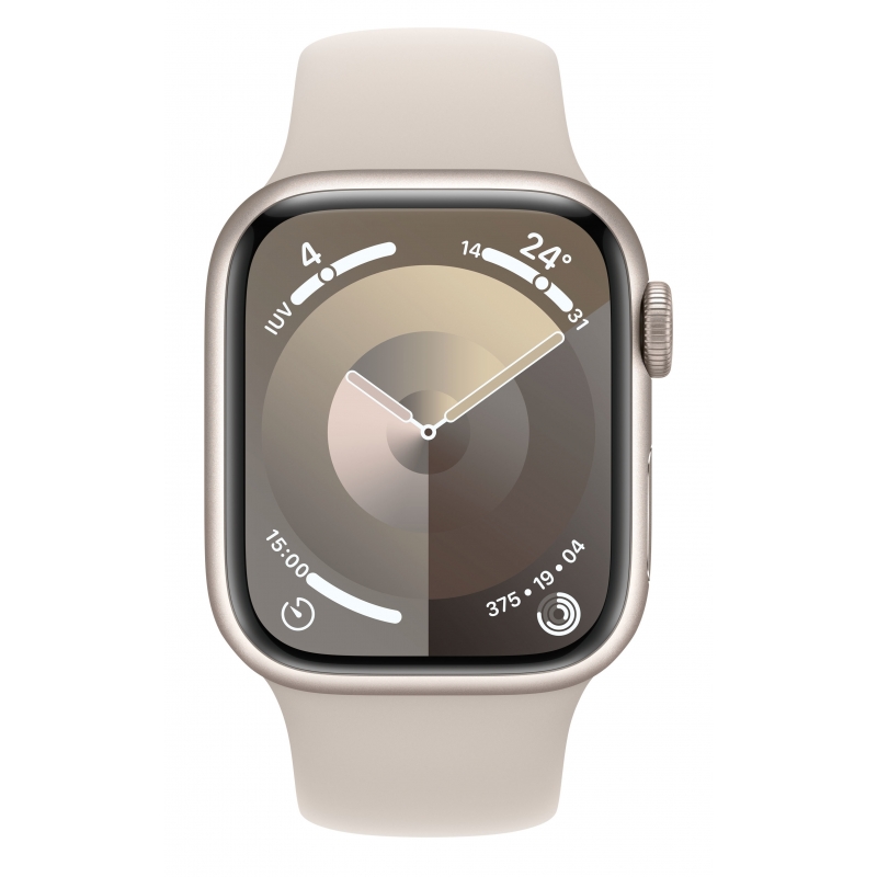 Apple Watch Series 9 41 mm Digital 352 x 430 Pixel Touchscreen 4G Beige WLAN GPS