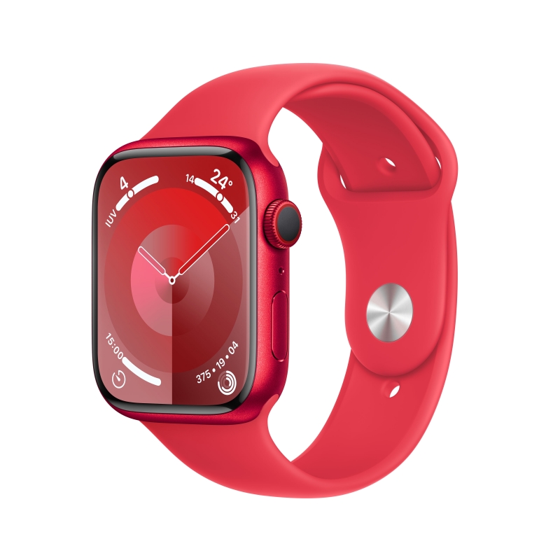 Apple Watch Series 9 45 mm Digital 396 x 484 Pixel Touchscreen 4G Rot WLAN GPS