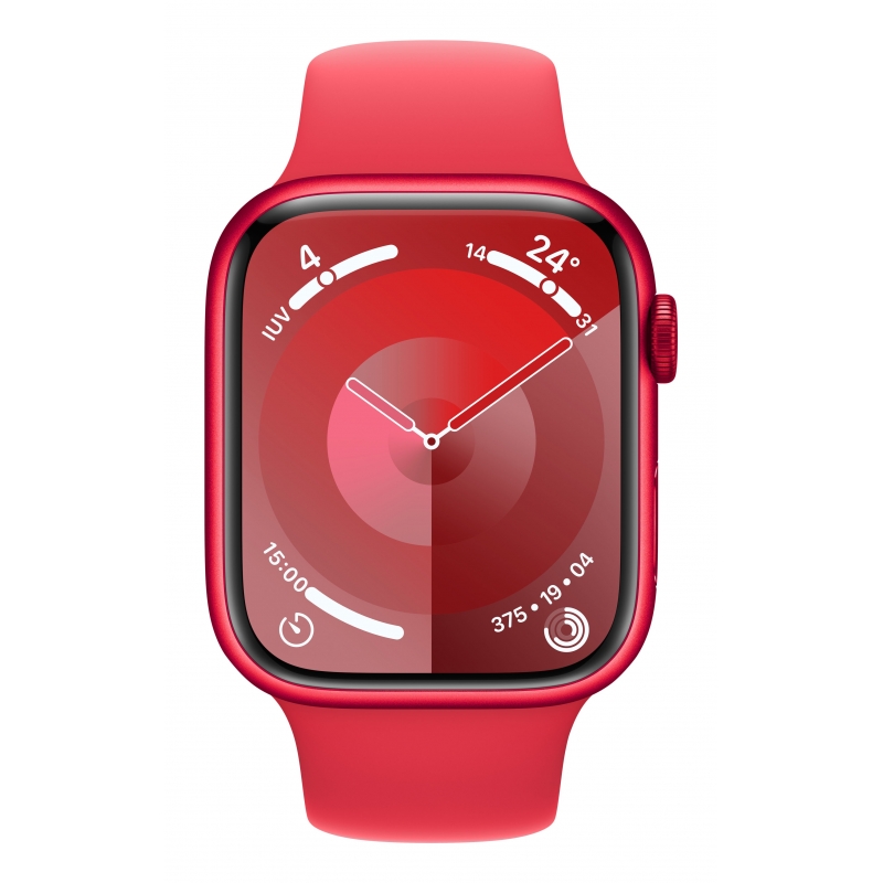 Apple Watch Series 9 45 mm Digital 396 x 484 Pixel Touchscreen 4G Rot WLAN GPS