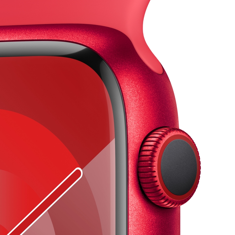 Apple Watch Series 9 GPS + Cellular Cassa 45m in Alluminio (PRODUCT)RED con Cinturino Sport Band (PRODUCT)RED - M L