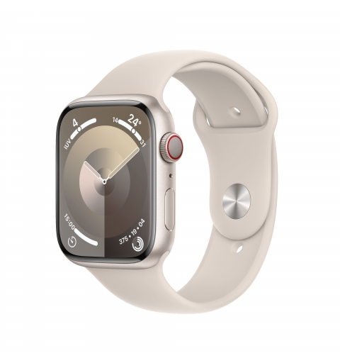 Apple Watch Series 9 GPS + Cellular Cassa 45mm in Alluminio Galassia con Cinturino Sport Galassia - M L
