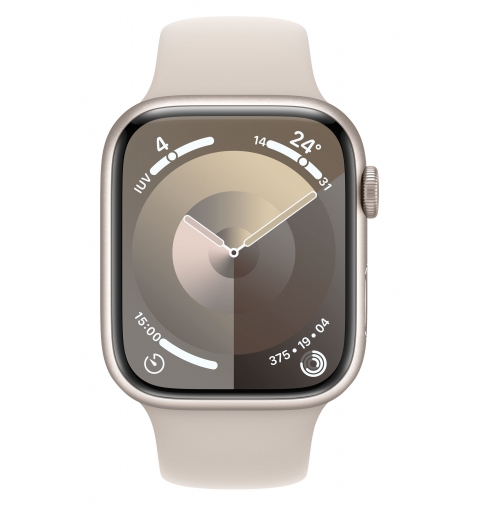 Apple Watch Series 9 GPS + Cellular Cassa 45mm in Alluminio Galassia con Cinturino Sport Galassia - S M