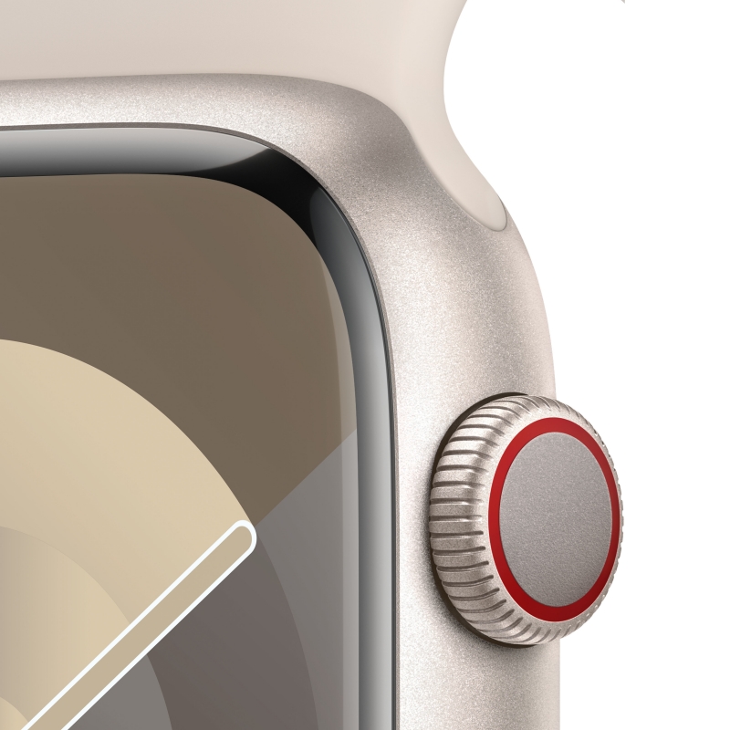 Apple Watch Series 9 45 mm Digital 396 x 484 Pixel Touchscreen 4G Beige WLAN GPS