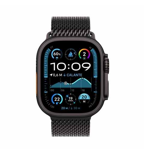 Apple Watch Ultra 2 GPS + Cellular 49mm Black Titanium Case with Black Titanium Milanese Loop - M