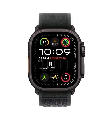 Apple Watch Ultra 2 GPS + Cellular 49mm Cassa Titanio Nero con Nero Trail Loop - M L