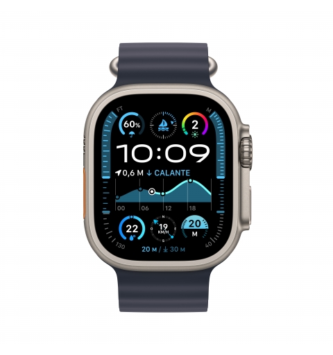 Apple Watch Ultra 2 OLED 49 mm Digital 410 x 502 Pixeles Pantalla táctil 4G Titanio Wifi GPS (satélite)