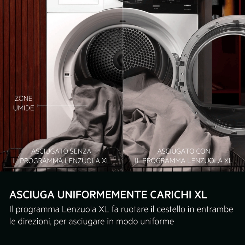 AEG TR7HE1C9 asciugatrice Libera installazione Caricamento frontale 9 kg Bianco