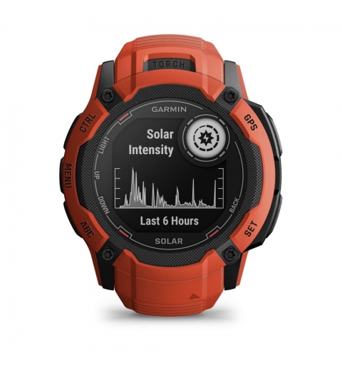 Garmin Instinct 2X Solar 2,79 cm (1.1") MIP 50 mm Digitale 176 x 176 Pixel Touch screen Rosso GPS (satellitare)