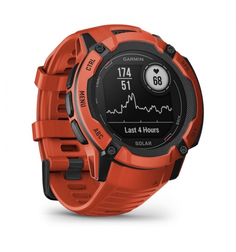 Garmin Instinct 2X Solar 2,79 cm (1.1") MIP 50 mm Digitale 176 x 176 Pixel Touch screen Rosso GPS (satellitare)