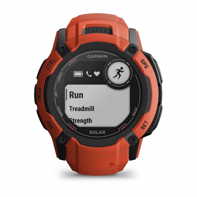 Garmin Instinct 2X Solar 2,79 cm (1.1") MIP 50 mm Digitale 176 x 176 Pixel Touch screen Rosso GPS (satellitare)