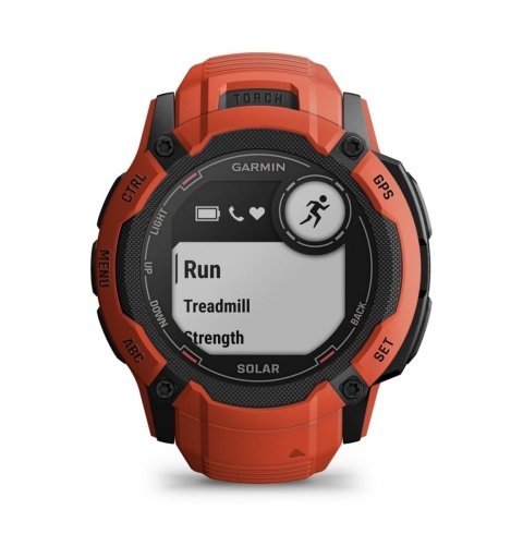 Garmin Instinct 2X Solar 2,79 cm (1.1") MIP 50 mm Digitale 176 x 176 Pixel Touch screen Rosso GPS (satellitare)