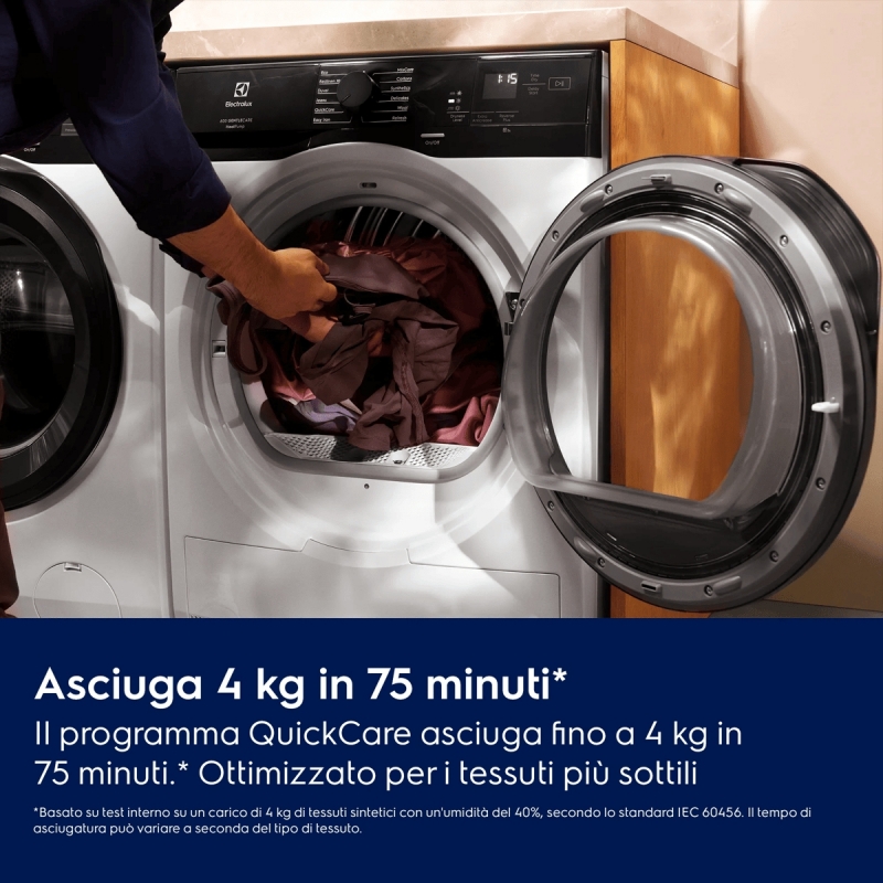 Electrolux EW6H1ZBG9C tumble dryer Freestanding Front-load 9 kg White, Black