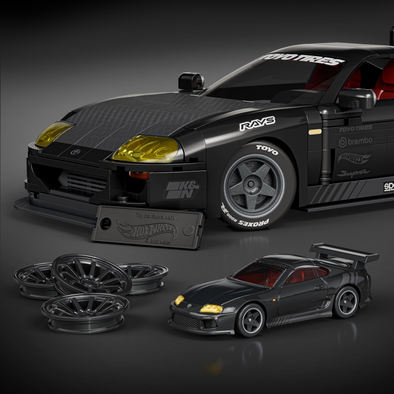 Mattel Hot Wheels-Coffret de Construction Toyota Supra MKIV de 1994