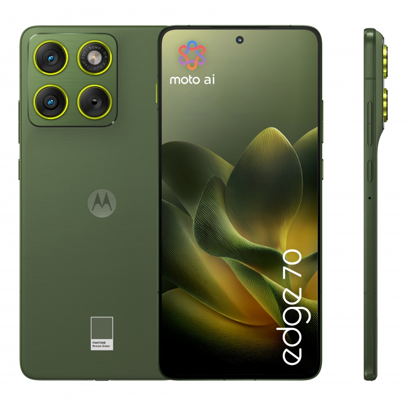 Motorola edge 70 17 cm (6.7") SIM doble Android 16.0 5G USB Tipo C 12 GB 512 GB 4800 mAh Verde