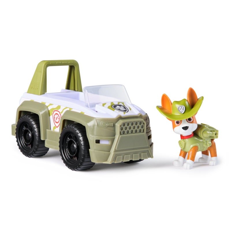 PAW Patrol , Tracker’s Jungle Rescue Vehicle, Toy Truck with Collectible Action Figure, Sustainably Minded Kids Toys for Boys &