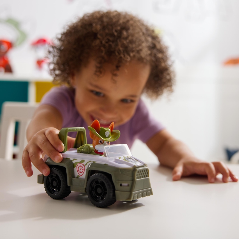 PAW Patrol , Tracker’s Jungle Rescue Vehicle, Toy Truck with Collectible Action Figure, Sustainably Minded Kids Toys for Boys &