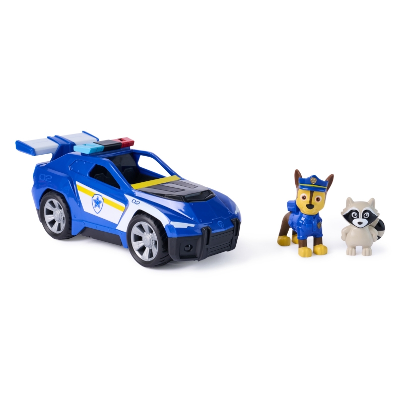 PAW Patrol Search & Rescue, Auto della Polizia di Chase con 2 Personaggi, a Retrocarica, Giocattoli per Bambini e Bambine, 3+