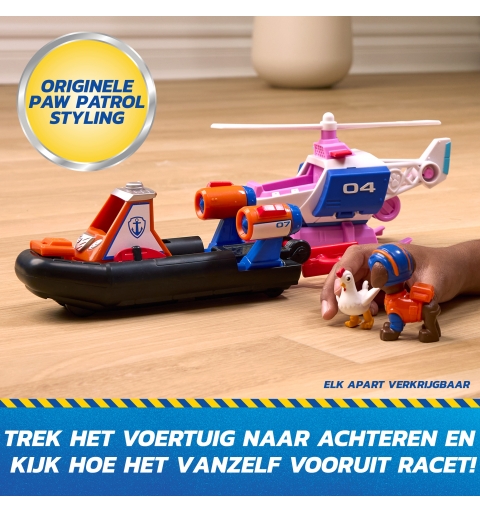 PAW Patrol - Pat Patrouille - Véhicule Figurine Zuma Search & Rescue Mission Détectives - Voiture Figurine À Collectionner -