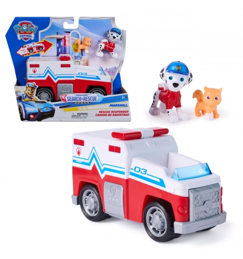 PAW Patrol - Search & Rescue Marshalls Rettungsfahrzeug mit 2 Figuren