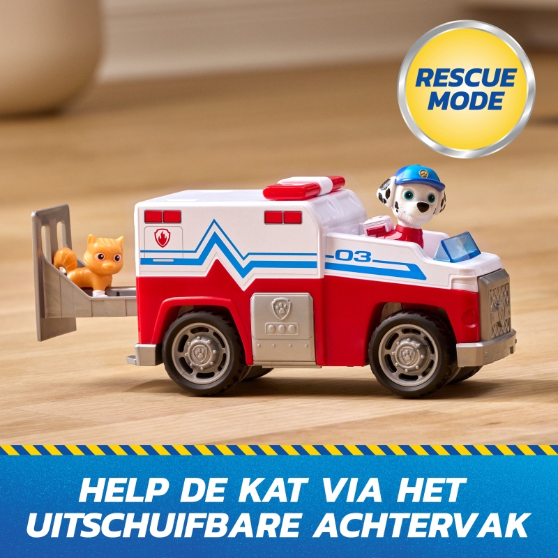 PAW Patrol - Search & Rescue Marshalls Rettungsfahrzeug mit 2 Figuren