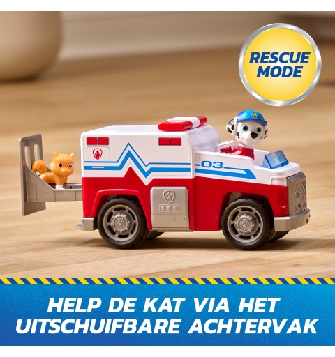 PAW Patrol - Pat Patrouille - Véhicule Figurine Marcus Search & Rescue Mission Détectives - Voiture Figurine À Collectionner -