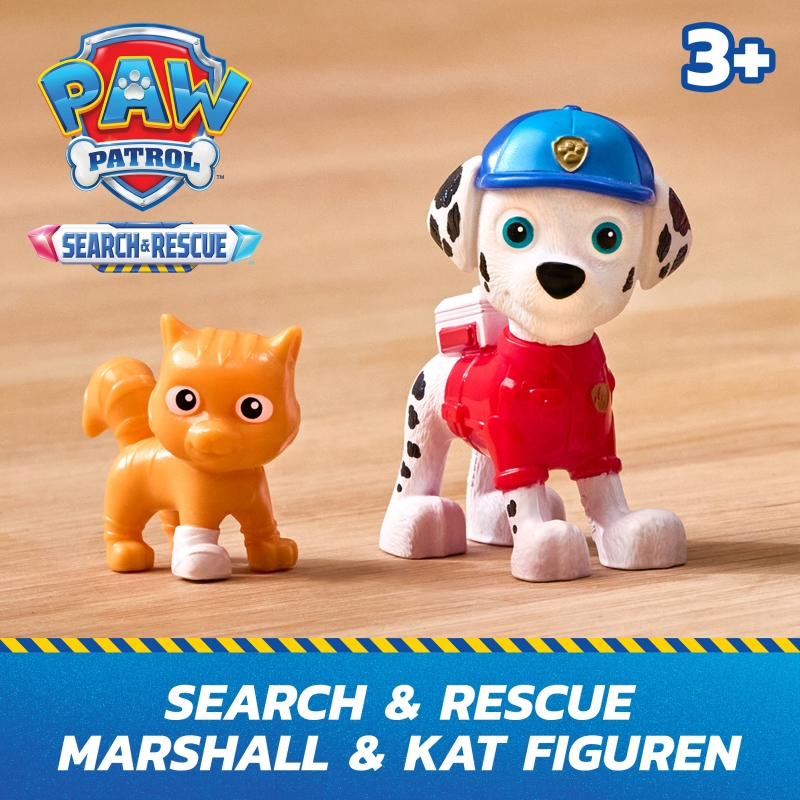 PAW Patrol - Pat Patrouille - Véhicule Figurine Marcus Search & Rescue Mission Détectives - Voiture Figurine À Collectionner -