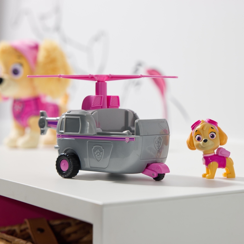 PAW Patrol , Skye’s Helicopter, Toy Vehicle with Collectible Action Figure, Sustainably Minded Kids Toys for Boys & Girls Ages