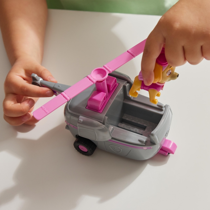 PAW Patrol , Skye’s Helicopter, Toy Vehicle with Collectible Action Figure, Sustainably Minded Kids Toys for Boys & Girls Ages