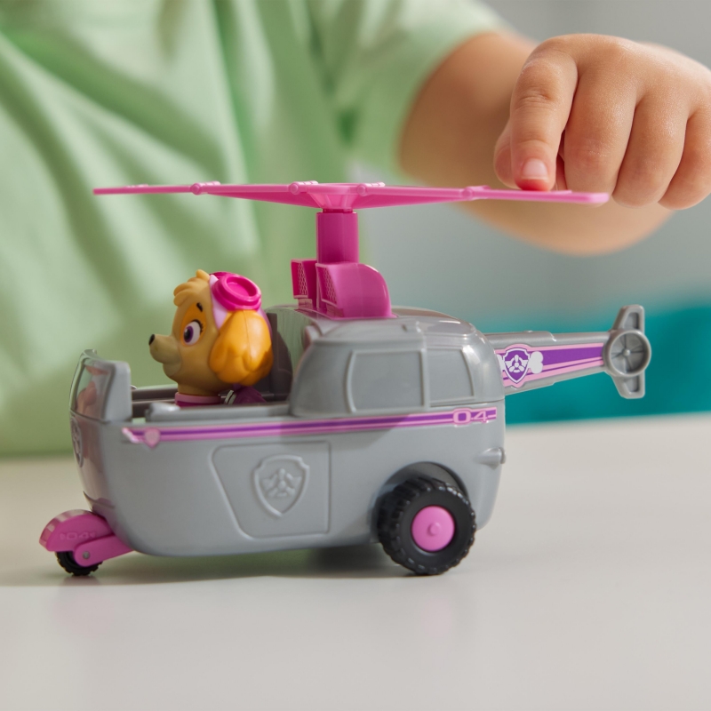 PAW Patrol , Skye’s Helicopter, Toy Vehicle with Collectible Action Figure, Sustainably Minded Kids Toys for Boys & Girls Ages