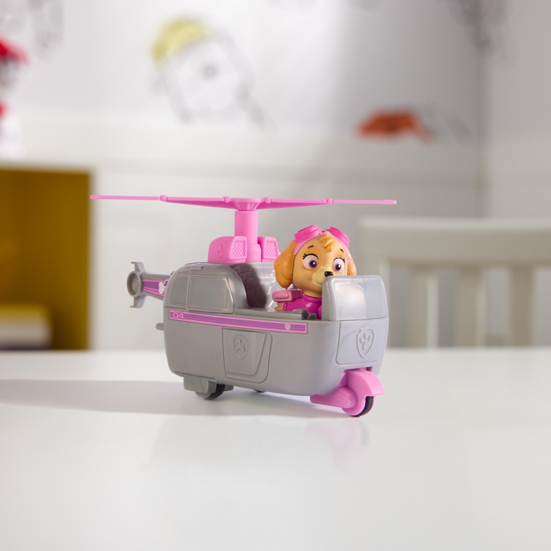 PAW Patrol , Skye’s Helicopter, Toy Vehicle with Collectible Action Figure, Sustainably Minded Kids Toys for Boys & Girls Ages