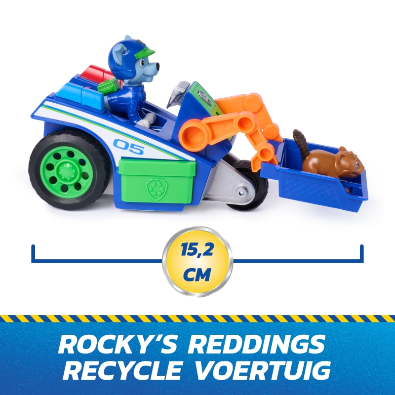PAW Patrol - Search & Rescue Rockys Rettungs-Fahrzeug mit 2 Figuren