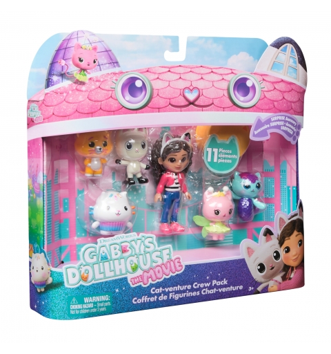 Gabby's Dollhouse Gabby et la Maison Magique Le Film - Gabby Dollhouse - Coffret Cadeau 6 Figurines Et 5 Accessoires - Petits
