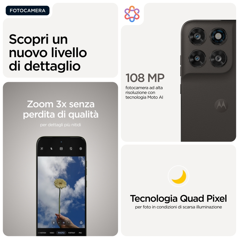 Motorola moto g77 17,3 cm (6.8") Hybride Dual-SIM Android 16.0 5G USB Typ-C 8 GB 256 GB 5200 mAh Schwarz