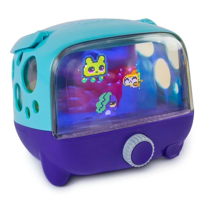Bitzee Aquarium, cucciolo digitale interattivo con 30 pesci virtuali, ampio display e luci LED, animali domestici elettronici