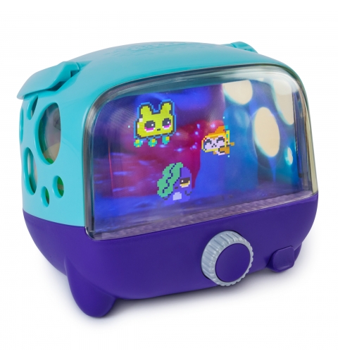 Bitzee , Aquarium, tanque de mascotas digitales interactivas con 30 criaturas marinas virtuales, gran pantalla y luces led,