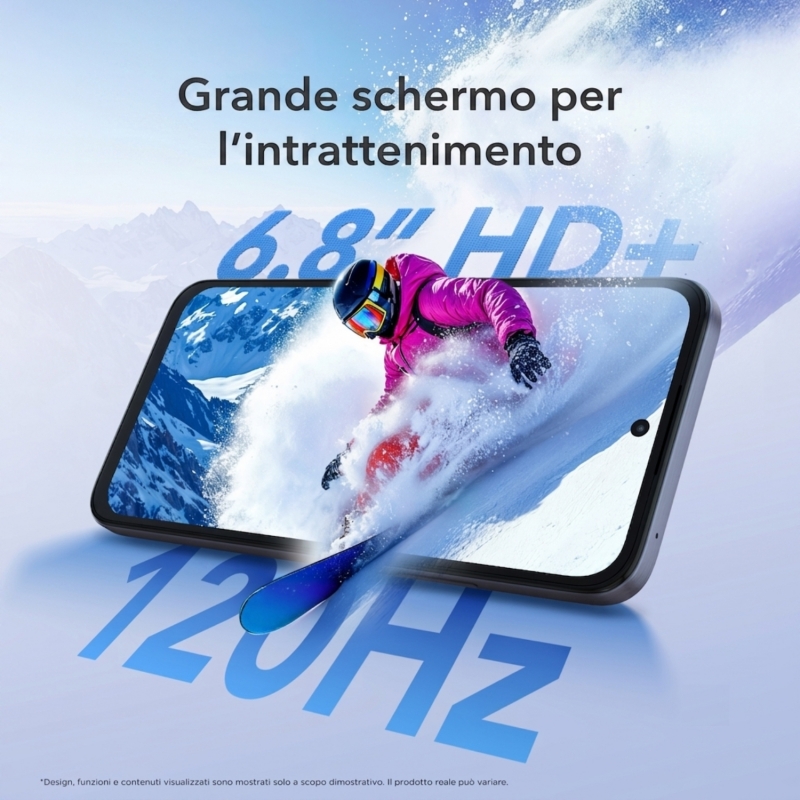 TCL K70 5G 17,3 cm (6.8") Dual-SIM Android 16.0 USB Typ-C 4 GB 128 GB 5200 mAh Blau