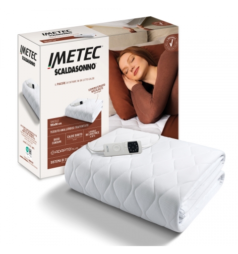 Imetec Adapto Plus Anallergico Sing Elektrischer Bettwärmer 150 W Weiß Polyester