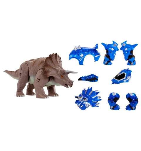 MGA Entertainment Armorsaurs Armor-Up Dinosaur- Triceratops - Cobalt