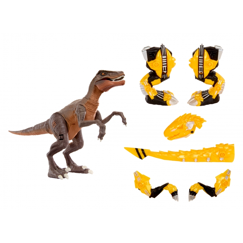 MGA Entertainment Armorsaurs Armosaurs Armor-Up Dinosaur- Yellow Raptor - Blaze