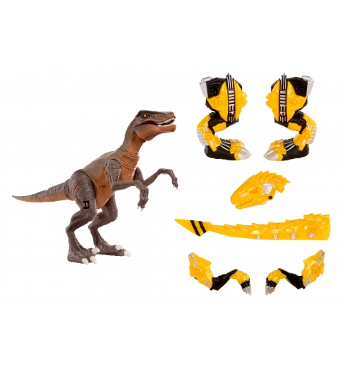 MGA Entertainment Armorsaurs Armosaurs Armor-Up Dinosaur- Yellow Raptor - Blaze