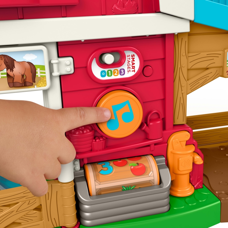 Fisher-Price Little People Caring Fun Animal Farm Playset Toddler Learning Toy, Multilanguage Version